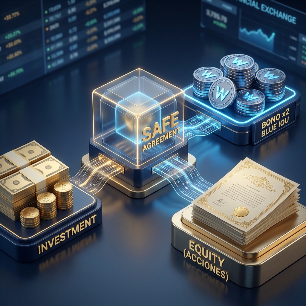 Gráfico SAFE: Doble Beneficio (Bono x2 + Equity)